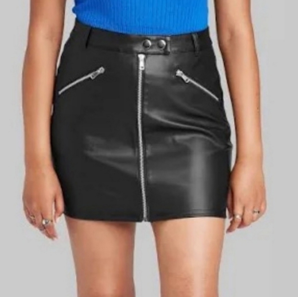Wild Fable Leather Skirt